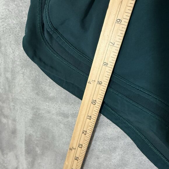 Lululemon Hotty Hot Lined Shorts Womens Size 8 Green Workout Run Gym Athletic - Picture 6 of 8